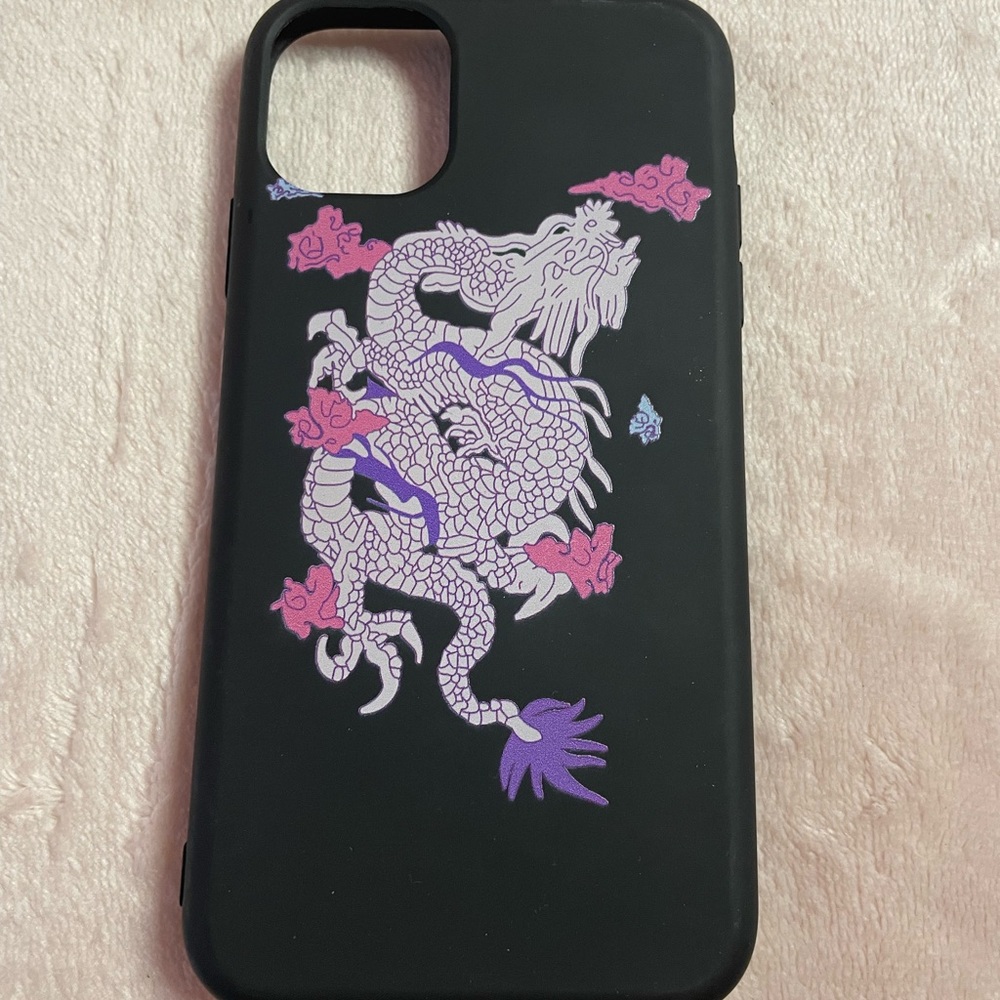 iphone 11 purple dragon phone case